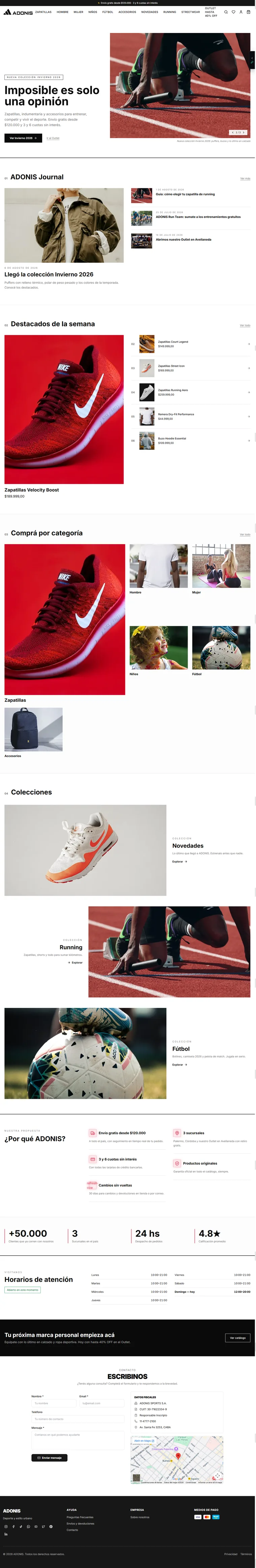 Tienda con la plantilla Magazine de ShopUp